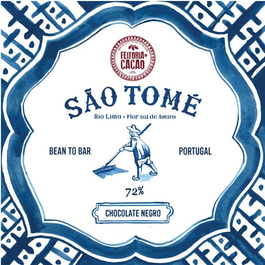 Feitoria do Cacao -São Tomé 72% + Flor de Sal