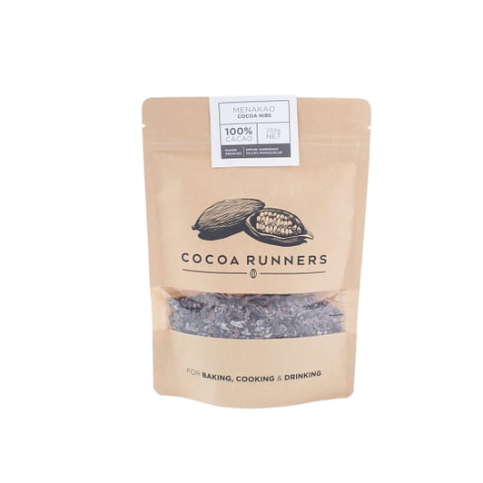Cocoa Runners Madagascan Roasted Cocoa Nibs - 230g bag
