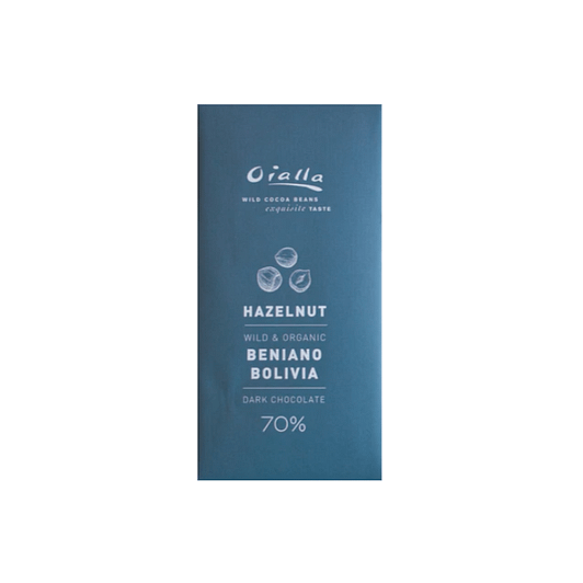 Oialla - Beniano, Bolivia, Dark 70% with Hazelnut (Carton of 15)