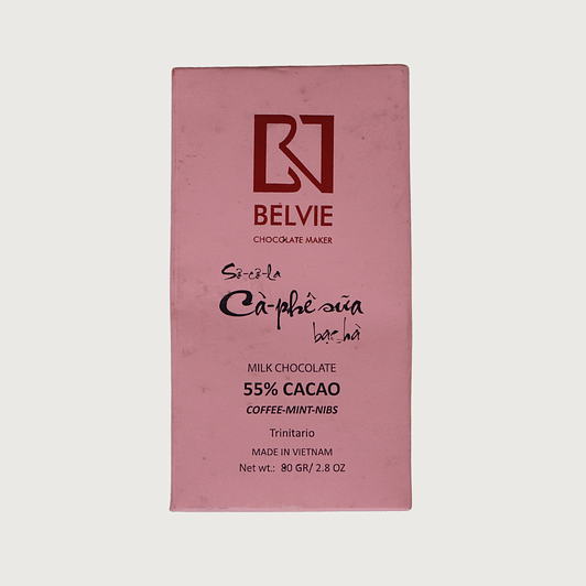 Belvie - Coffee, Mint, and Nibs, Vietnam, Dark Milk 55%
