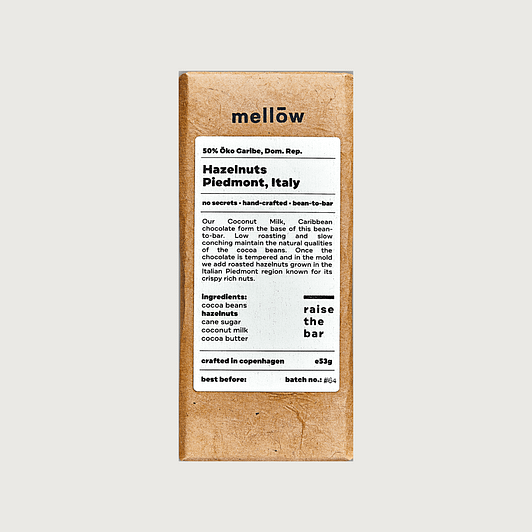 Mellow - Öko Caribe, Dominican Republic, 50% Coconut Milk with Hazelnuts
