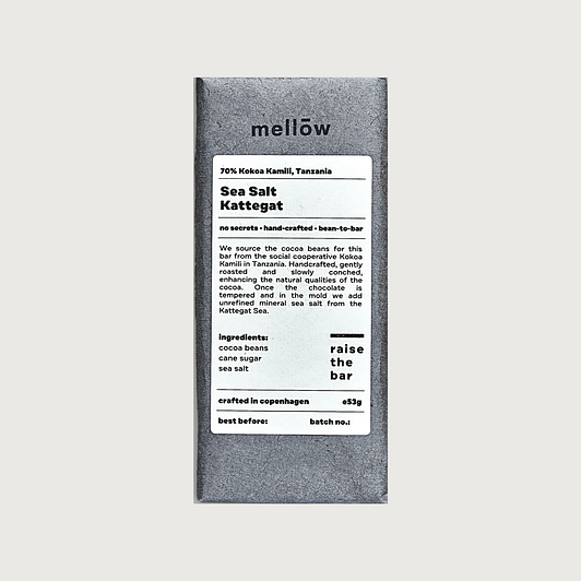 Mellow - Kokoa Kamili, Tanzania, 70% Dark with Sea Salt