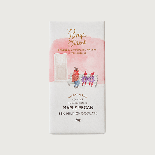 Pump Street Chocolate - Maple Pecan, Ecuador, Dark Milk 55%