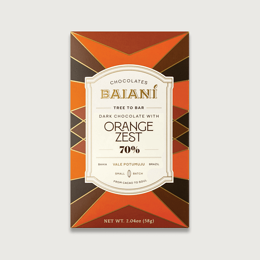 Baiani - Vale Potomuju, Brazil, Dark 70% with Orange Zest