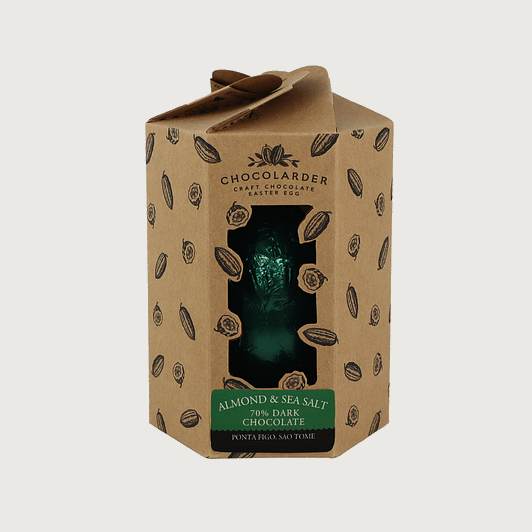 Chocolarder - Almond and Sea Salt, Dark 70% Easter Egg