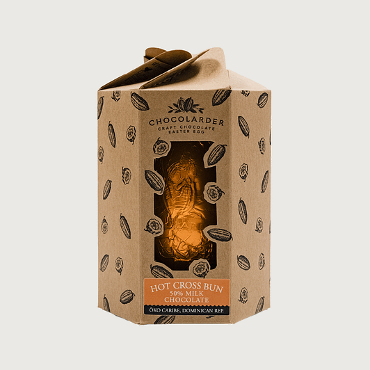 Chocolarder - Hot Cross Bun, Milk 50% Easter Egg