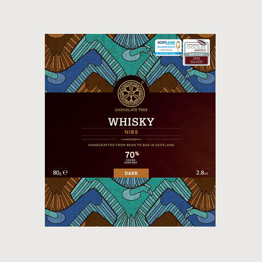 Chocolate Tree - Whisky Nibs, Dark 70%