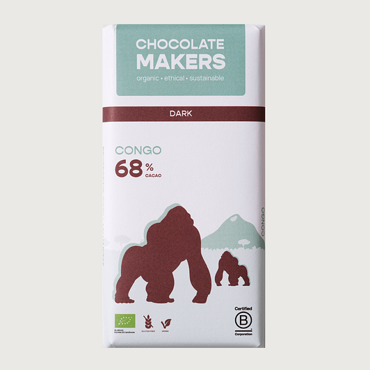 Chocolatemakers - Gorilla Bar, Congo, Dark 68%