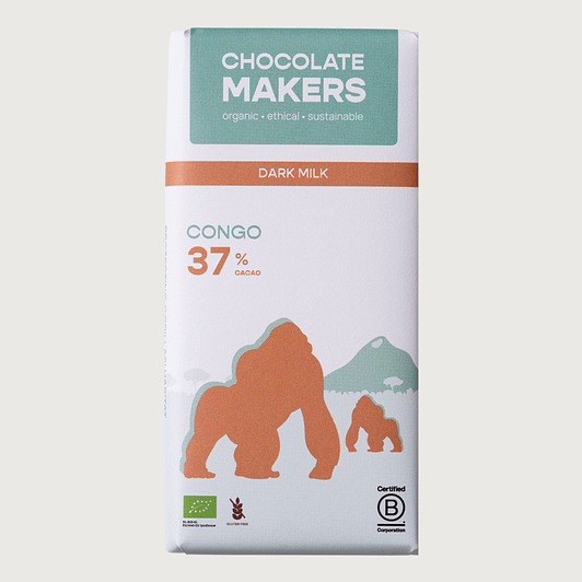 Chocolatemakers - Gorilla Bar, Congo, Milk 37%