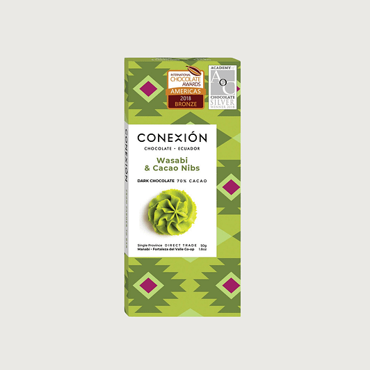 Conexion - Wasabi & Cocoa Nibs, Ecuador, Dark 70%