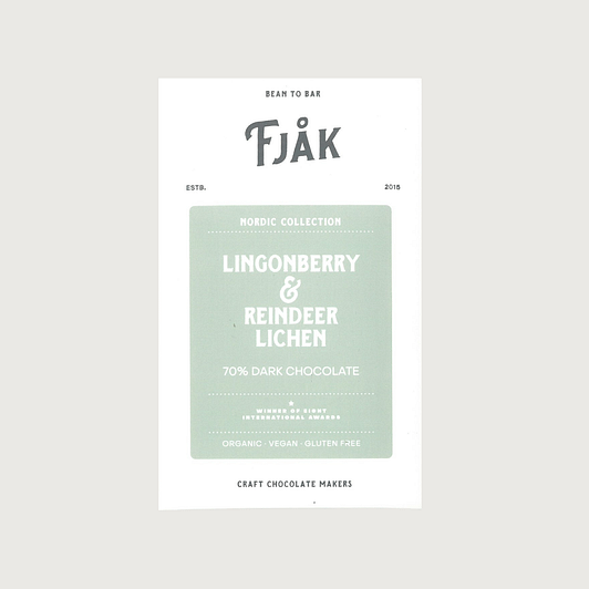 Fjak - Reindeer Moss & Lingonberry 70% Dark