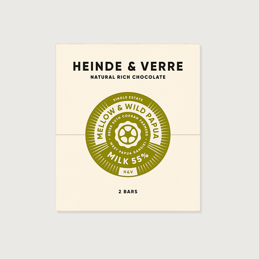 Heinde & Verre - Mellow & Wild Papua, Milk 55%