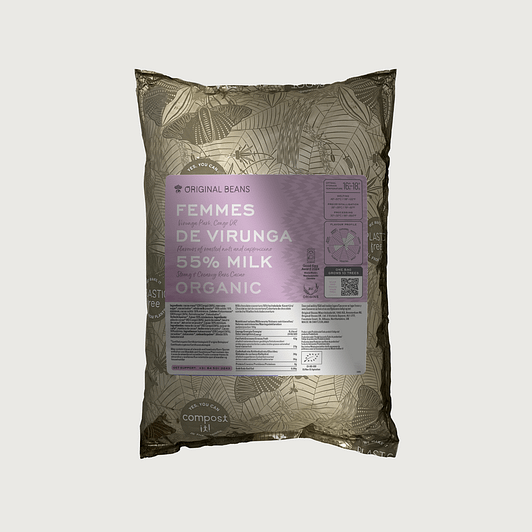 Original Beans - Femmes de Virunga, Milk 55% Couverture (2kg)