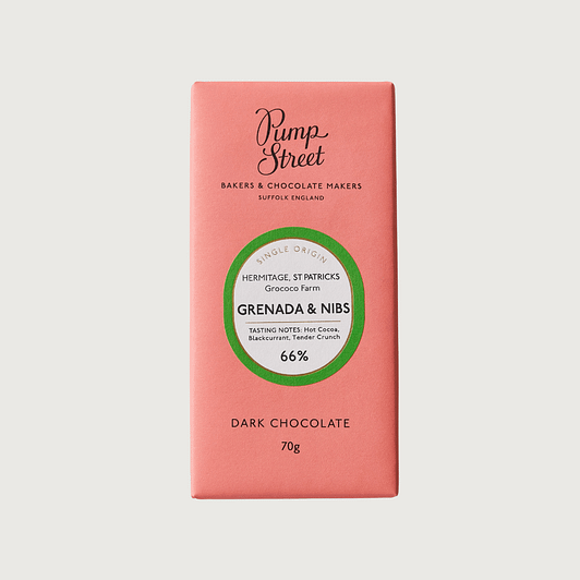 Pump Street Chocolate - Grenada & Nibs, Dark 66%