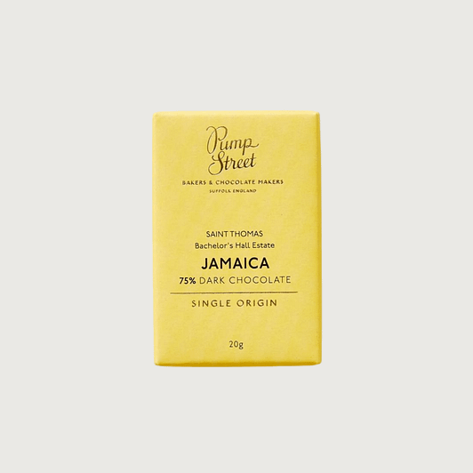 Pump Street Chocolate - Jamaica, Dark 75% (20g Taster Bar)