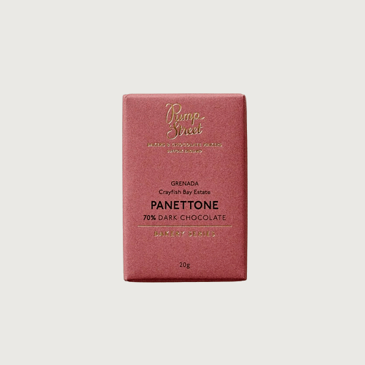 Pump Street Chocolate - Panettone, Dark 70% (20g Taster Bar)