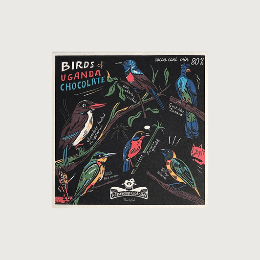 Rózsavölgyi Csokoládé - 'The Birds of Uganda', Dark 80%
