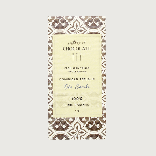 Sisters A. Chocolate - Öko Caribe, Dominican Republic, 100%