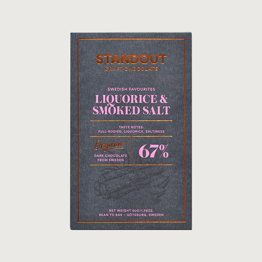 Standout - Liquorice & Beech Smoked Sea Salt, Dark 67%