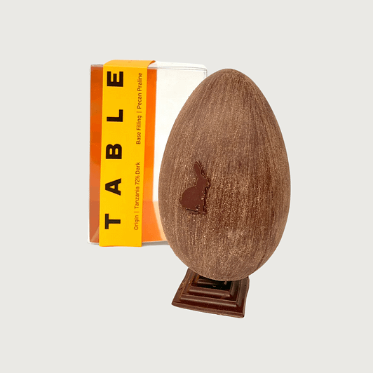 Table - Tanzania, Dark 72% Easter Egg with Pecan Praline (140g)
