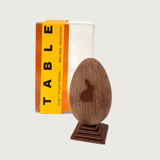 Table - Tanzania, Dark 72% Easter Egg with Pecan Praline (80g)