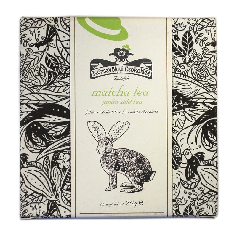 Rózsavölgyi Csokoládé - White Chocolate with Matcha Tea