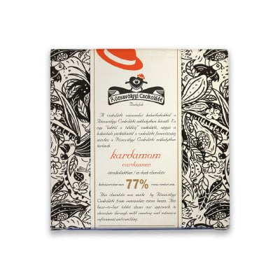 Rózsavölgyi Csokoládé - Dark Chocolate 73% with Cardamom (Carton of 10)