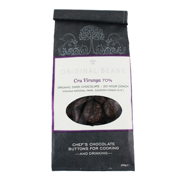 Original Beans - Cru Virunga 70% Chocolate Buttons