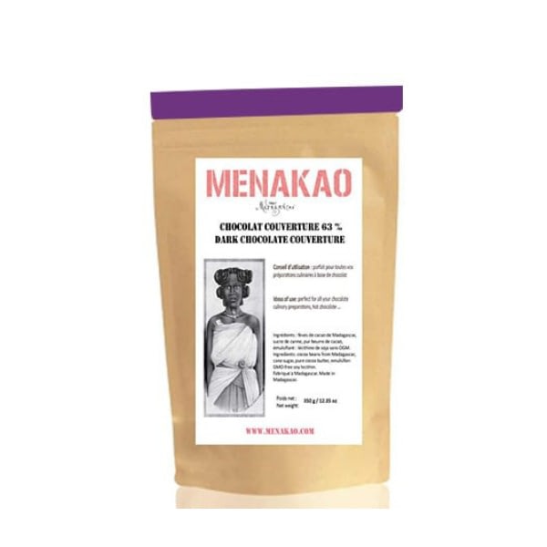 Menakao - Dark Chocolate 63% Couverture 2.5kg