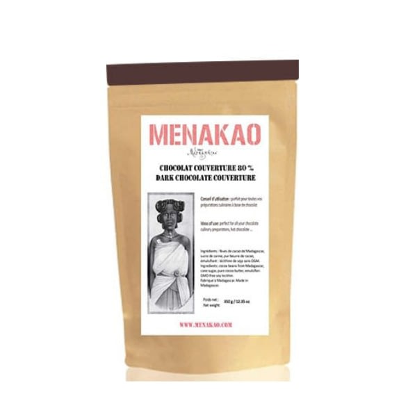 Menakao - Dark Chocolate 80% Couverture 2.5kg