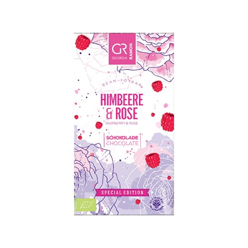 Georgia Ramon - Raspberry & Rose White Chocolate Bar