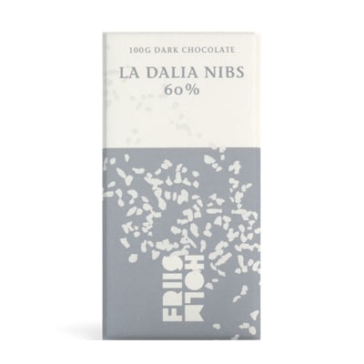 Friis Holm - La Dalia 60% Lazy Cocoa Growers Blend with Cocoa Nibs