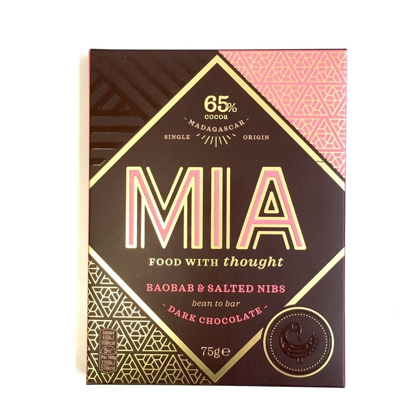 MIA - 65% Dark Chocolate with Baobab & Salted Nibs