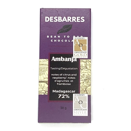 DesBarres - Ambanja, Madagascar 72% Dark Bar