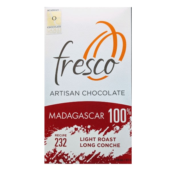 Fresco - Madagascar 100% Cacao, Light Roast, Long Conche