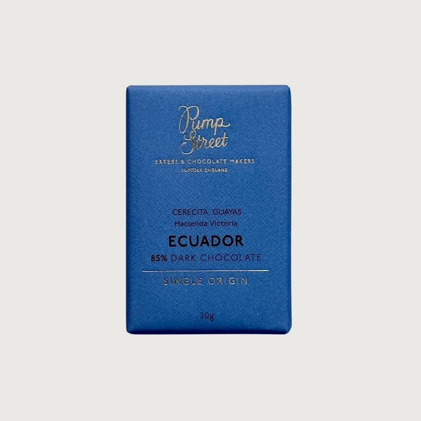 Pump Street Chocolate - Ecuador, Dark 85% (20g Taster Bar)