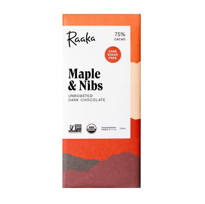 Raaka - Uganda, Dark 75% with Maple Sugar and Cocoa Nibs