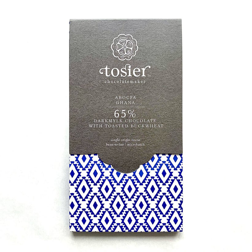 Tosier - ABOCFA, Ghana 65% Dark Mylk with Toasted Buckwheat