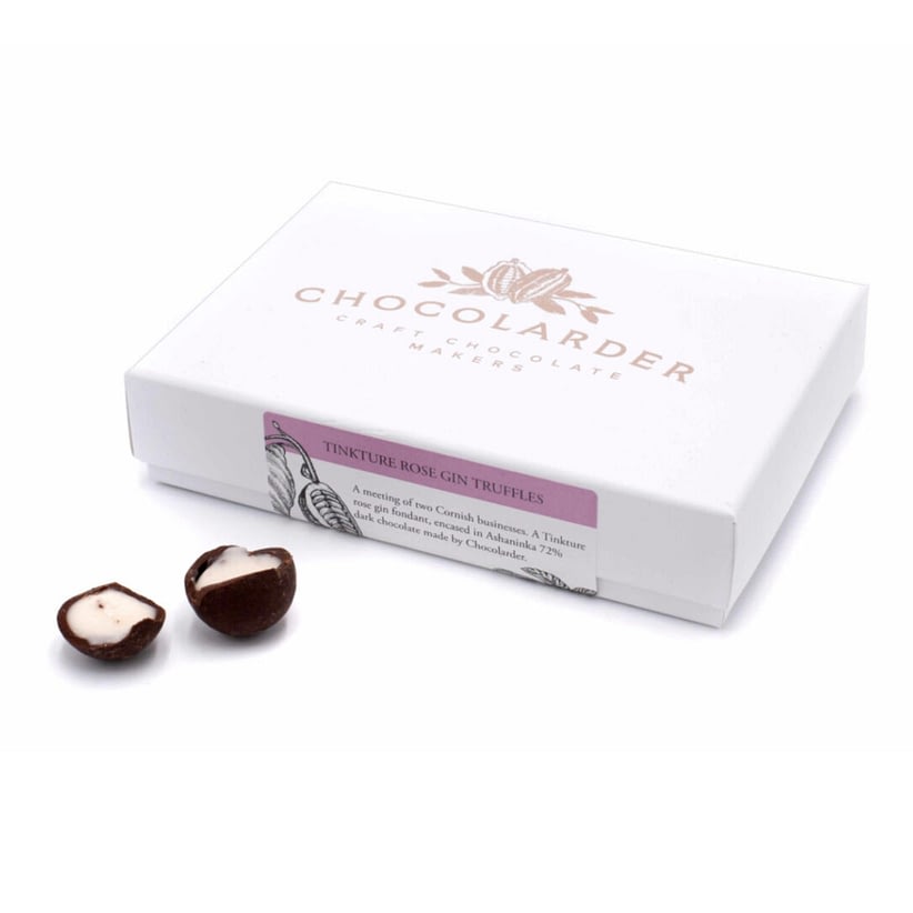 Chocolarder - Tinkture Rose Gin Truffles, 12