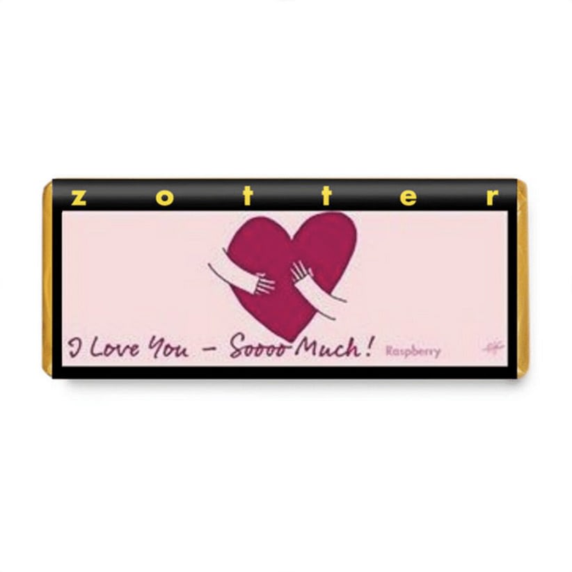 Zotter - I Love You Soooo Much! Raspberry Bar