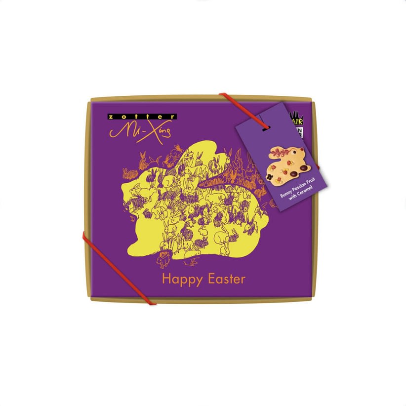 Zotter - Passionfruit and Caramel White Chocolate Bunny