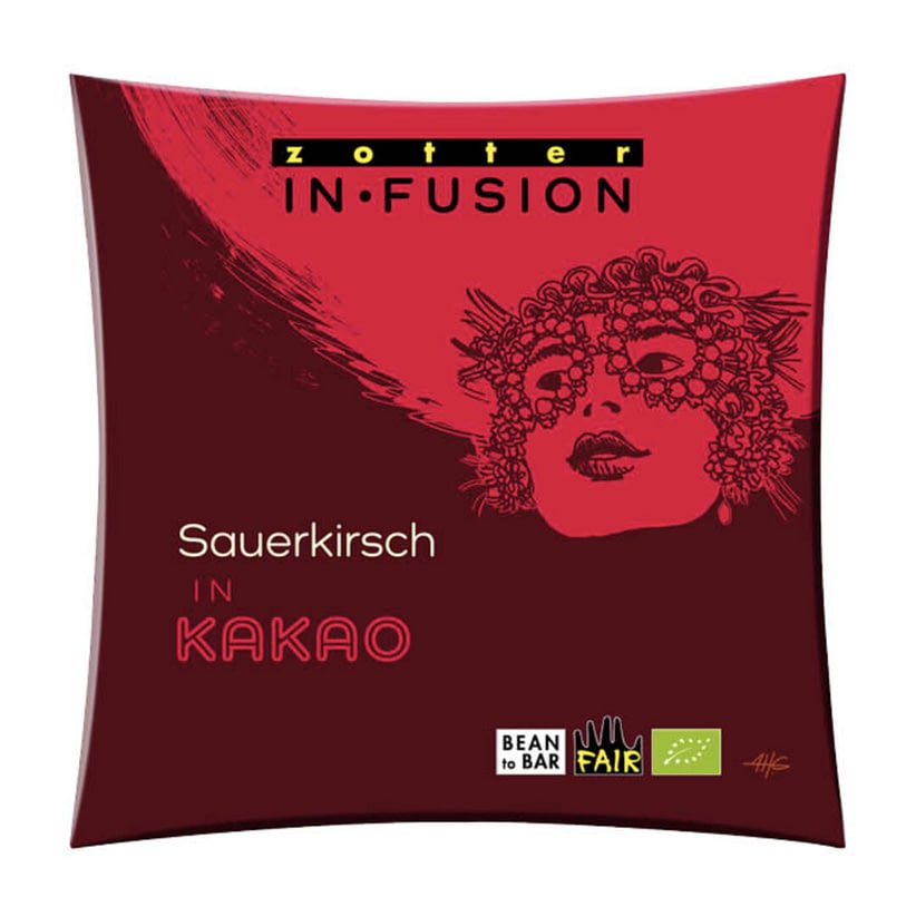 Zotter - Sour Cherry In.fusion Dark Chocolate