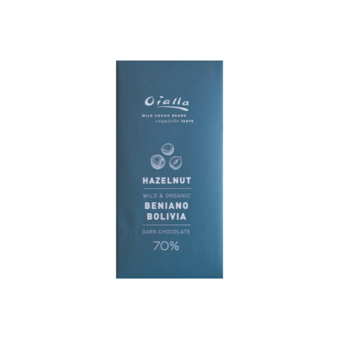 Oialla - Beniano, Bolivia, Dark 70% with Hazelnut (Carton of 15)