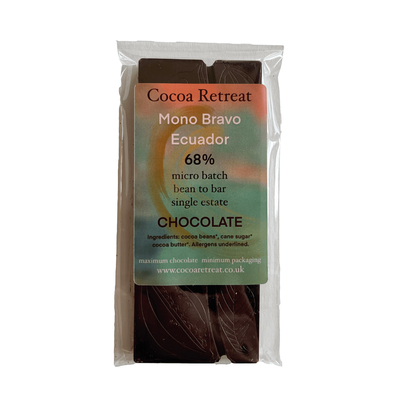 Cocoa Retreat - Mono Bravo, Esmeraldas Ecuador, Dark Chocolate 68%
