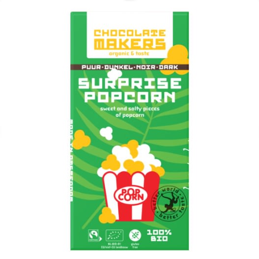 Chocolatemakers - Sweet and Salty Popcorn, Peru, Dark 60%