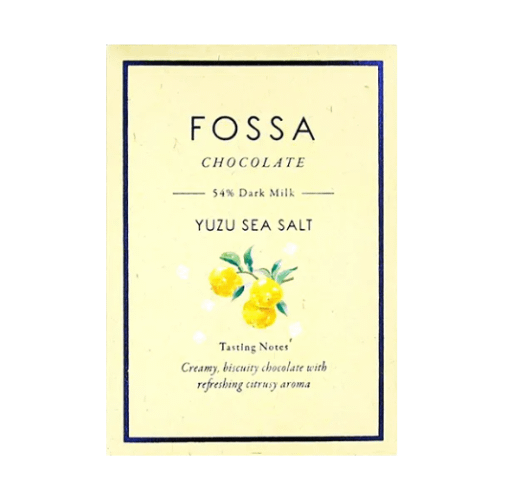 Fossa - Yuzu Sea Salt, Dark Milk 54%