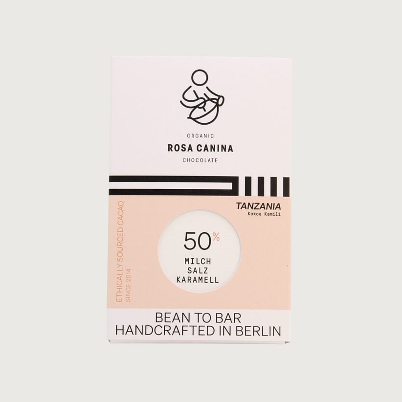 Rosa Canina - Salted Caramel, Kokoa Kamili, Tanzania Milk 50%