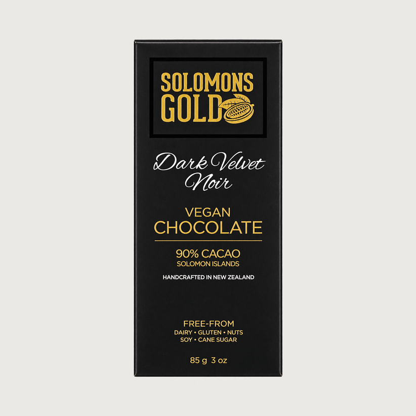 Solomon's Gold - Velvet Noir with Coconut Oil, Dark 90%