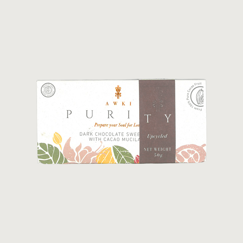 AWKI - Purity Divvy, Ecuador 75% Dark Chocolate with Cacao Pulp