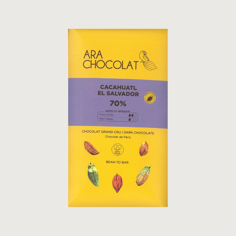 Ara Chocolat - Cacahuatl, El Salvador, Dark 70%